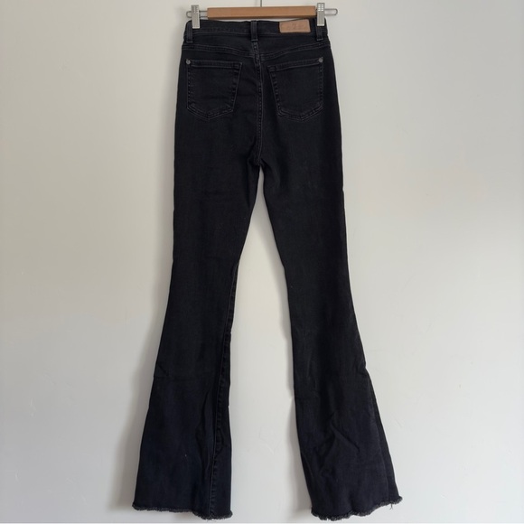 7 For All Mankind Luxe Vintage Exaggerated kick-flare jeans washed black 25 - Picture 4 of 6